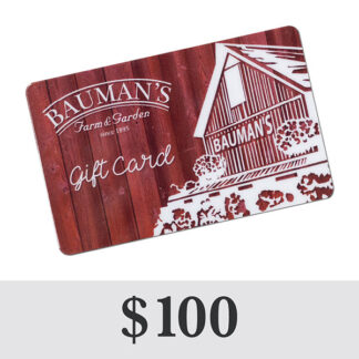 Purchase a Bauman Gift Card for $100