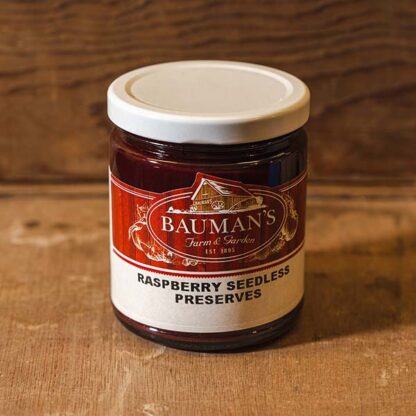 Raspberry Seedless Preserves Jam at Bauman