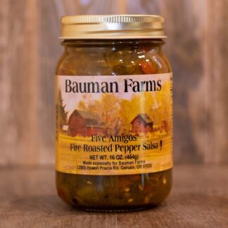 Five Amigos Fire Roasted Pepper Salsa from Bauman Farms