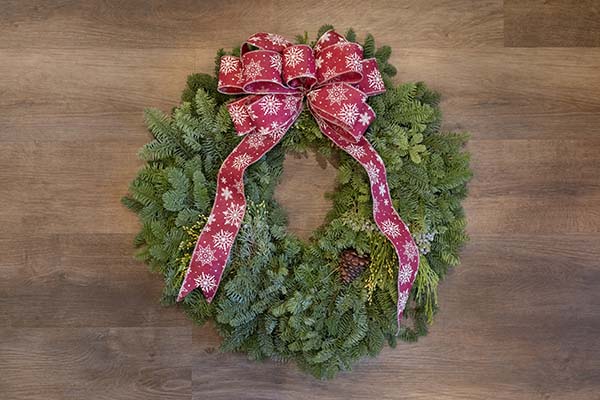 12 inch wreath with bow
