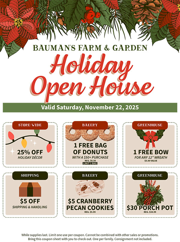 2025 Holiday Open House Coupons