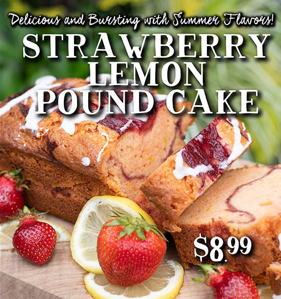Strawberry Lemon Pound Cake
