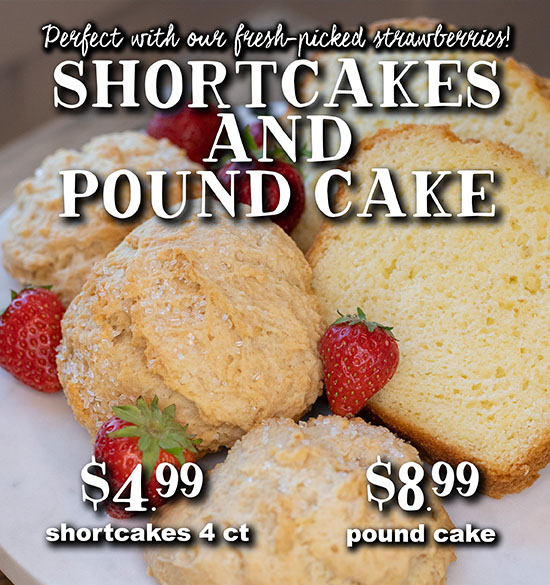 Shortcakes and Pound Cake