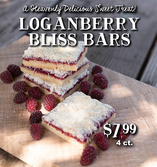 Loganberry Bliss Bars