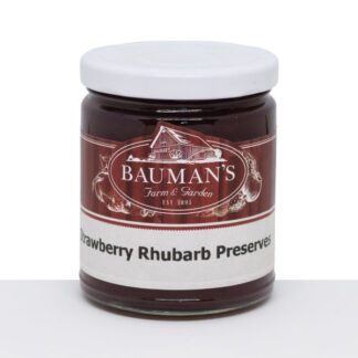 Strawberry Rhubarb Preserves Jam from Bauman's Farm & Garden