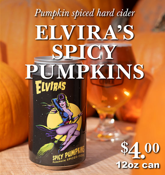 Elvira's Spicy Pumpkins - spiced hard cider